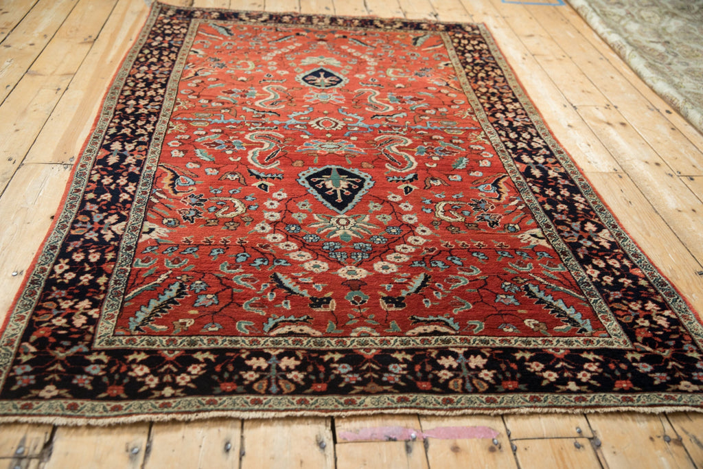 4x6.5 Vintage Sarouk Rug