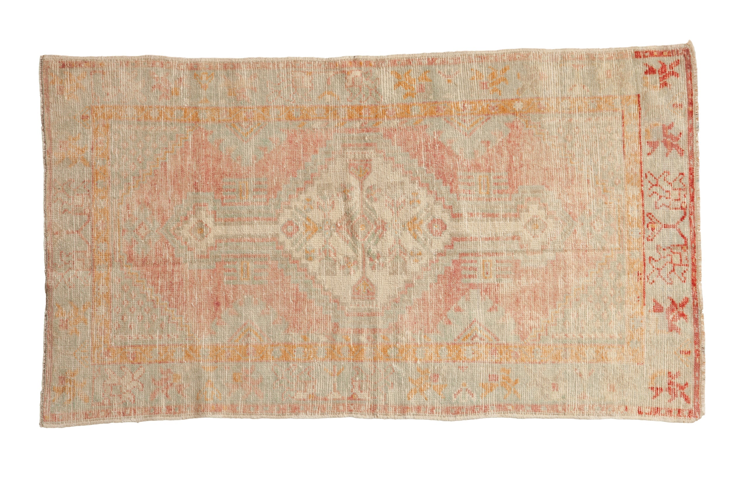 2.5x4.5 Vintage Distressed Oushak Rug