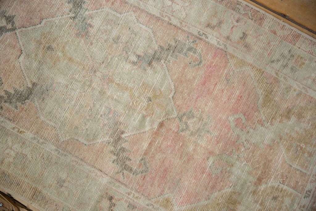 2.5x5.5 Vintage Distressed Oushak Rug Runner