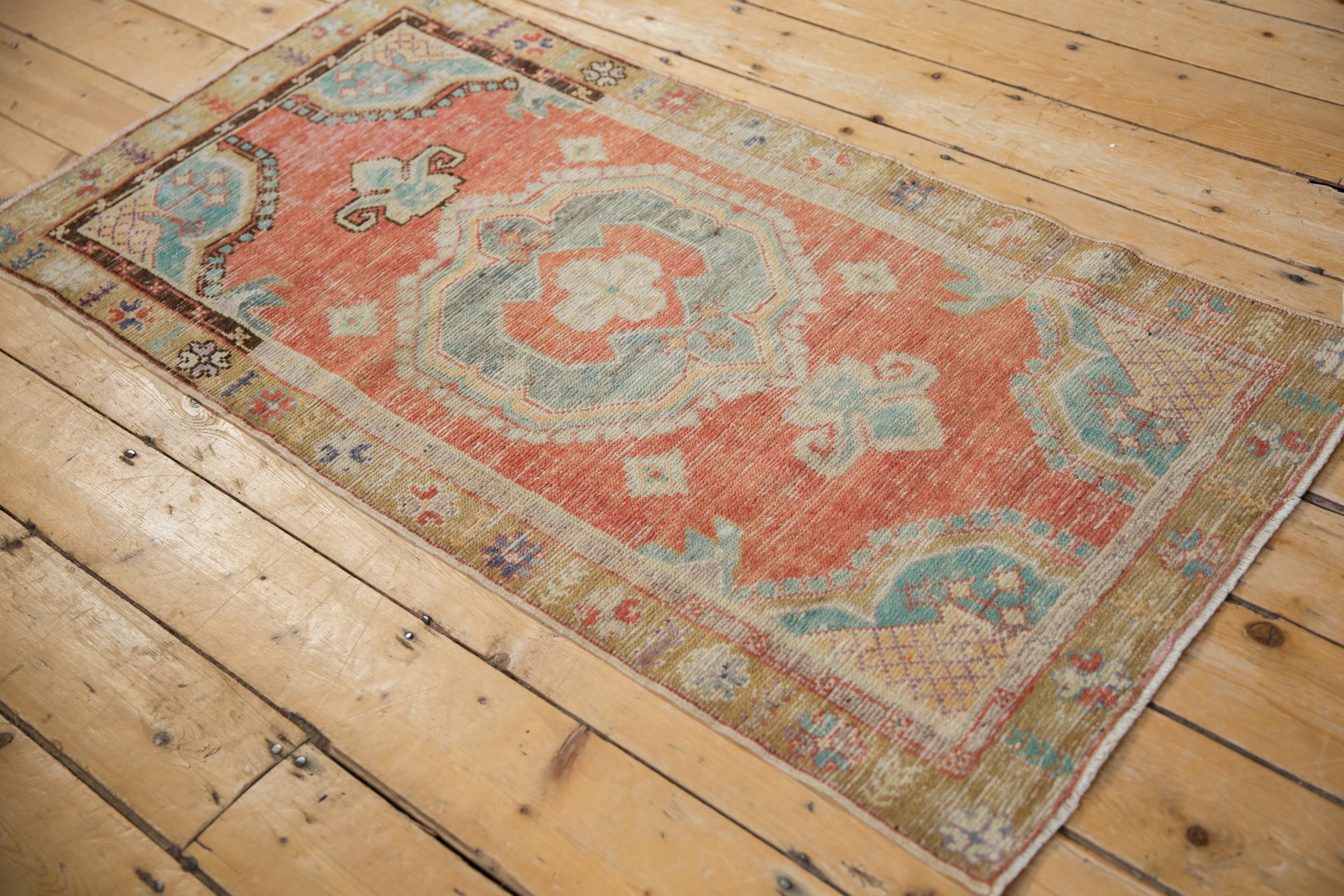 2.5x5 Vintage Distressed Oushak Rug Runner