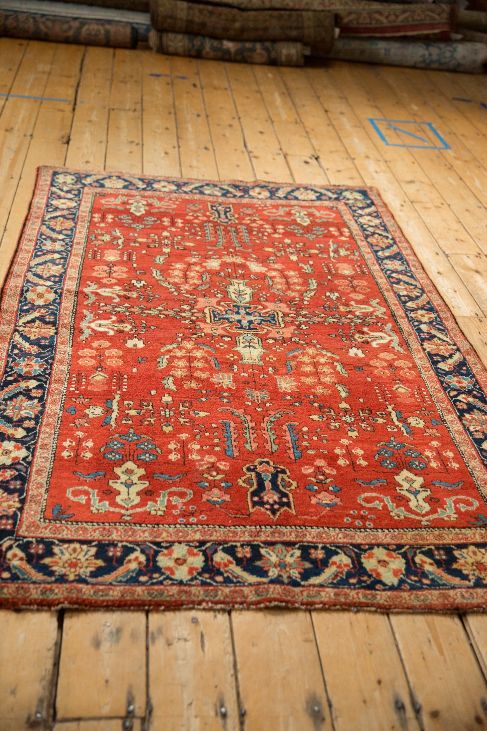 4x6.5 Vintage Sarouk Rug