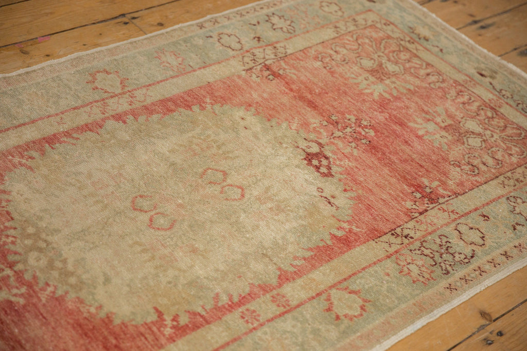 3x6.5 Vintage Distressed Oushak Rug Runner