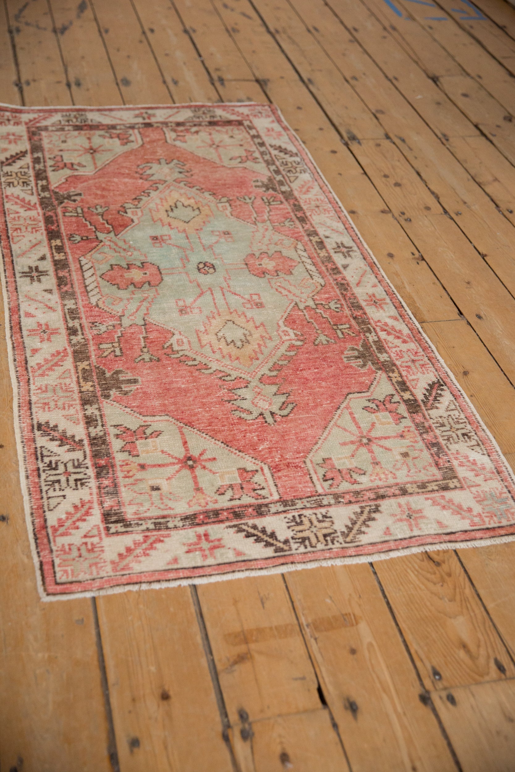 2.5x5.5 Vintage Distressed Oushak Rug Runner