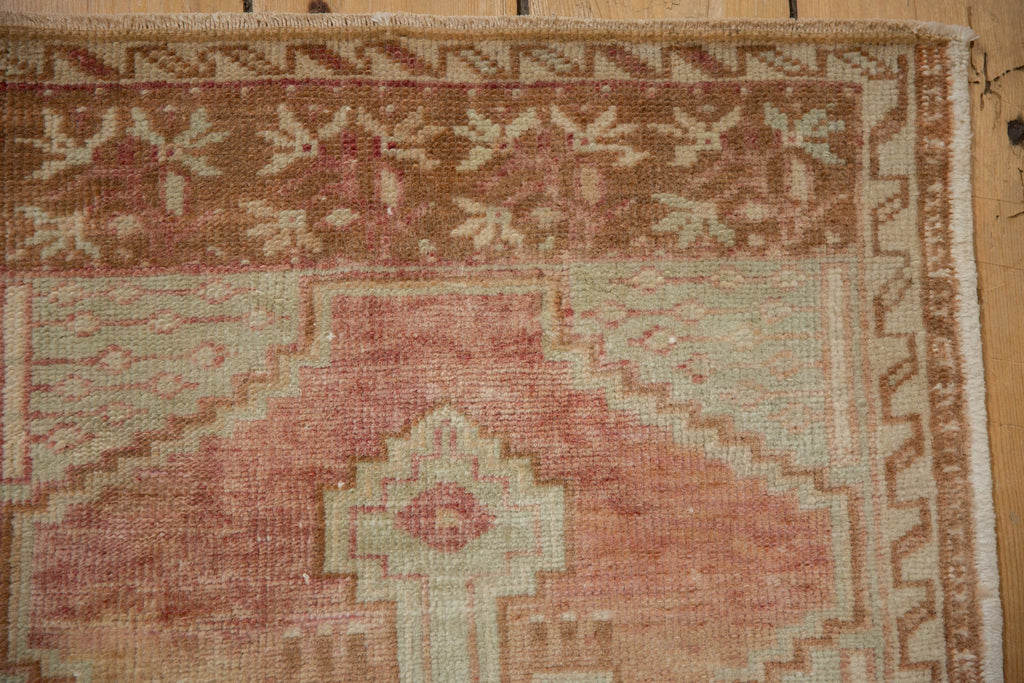 2x4 Vintage Distressed Oushak Rug Runner