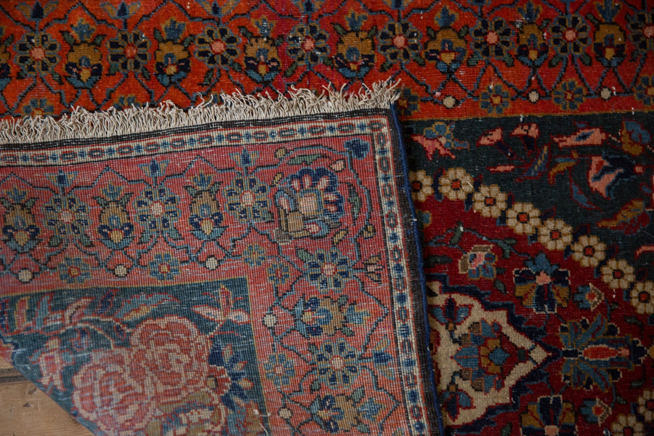 2x3 Vintage Fine Kashan Rug Mat