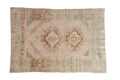 3x4 Vintage Distressed Oushak Square Rug
