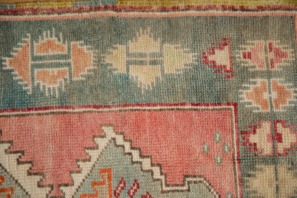 2.5x3.5 Vintage Distressed Oushak Rug