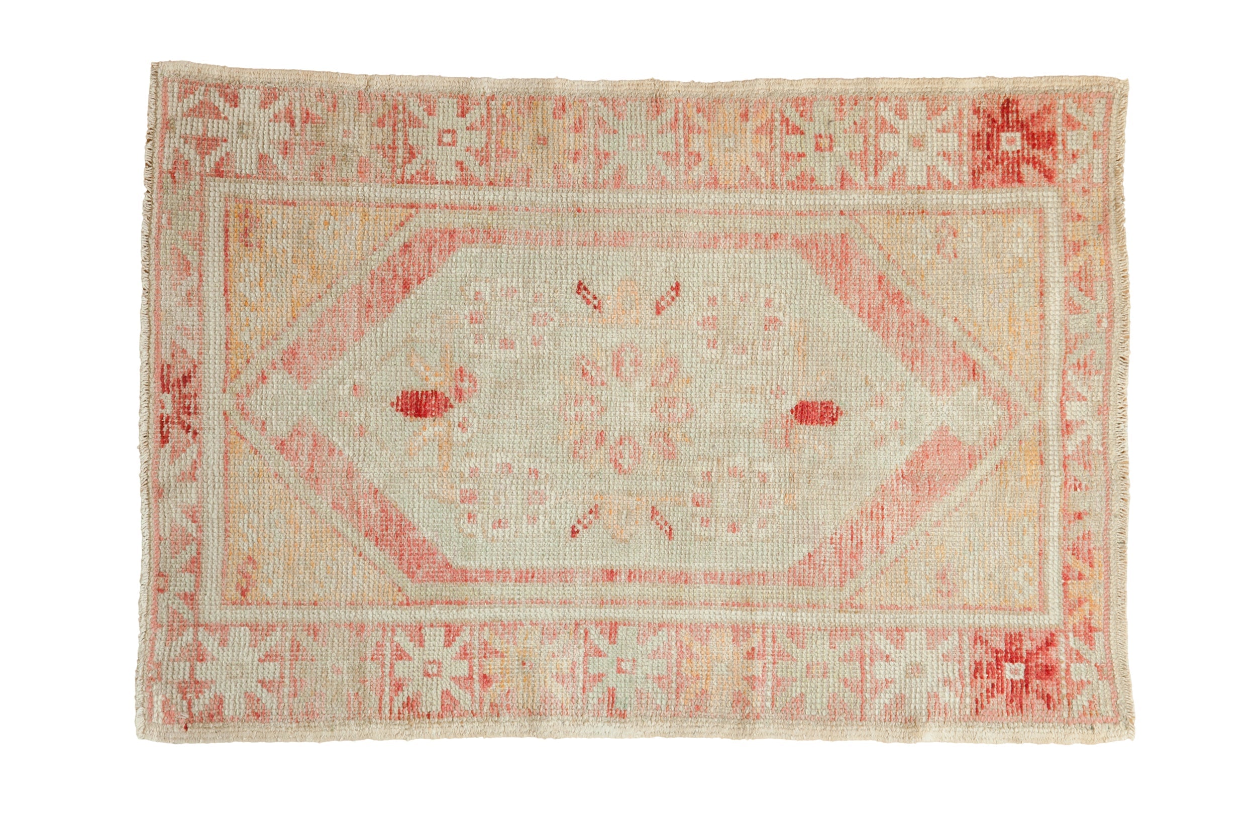 2.5x4 Vintage Distressed Oushak Rug