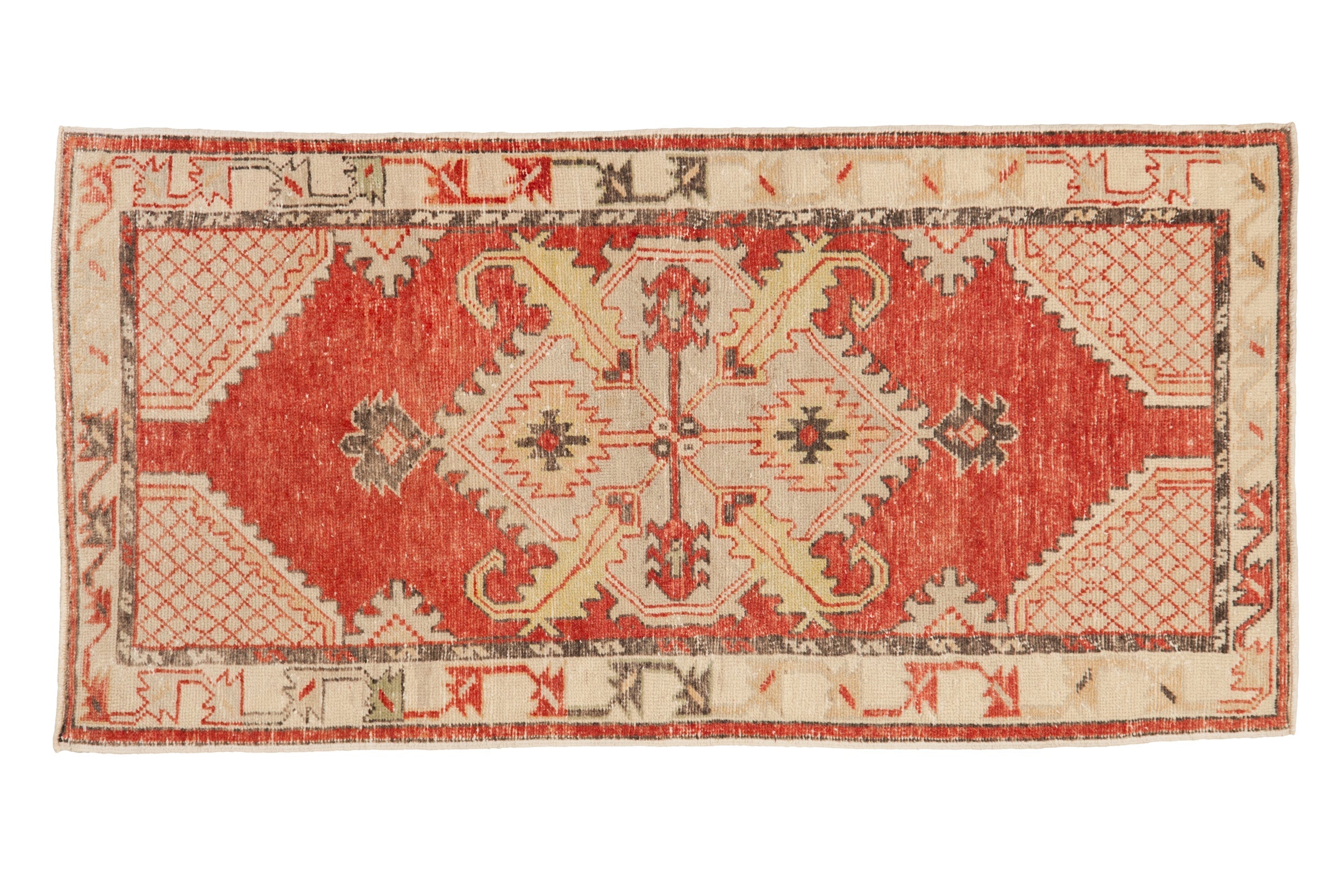 2.5x5.5 Vintage Distressed Oushak Rug Runner