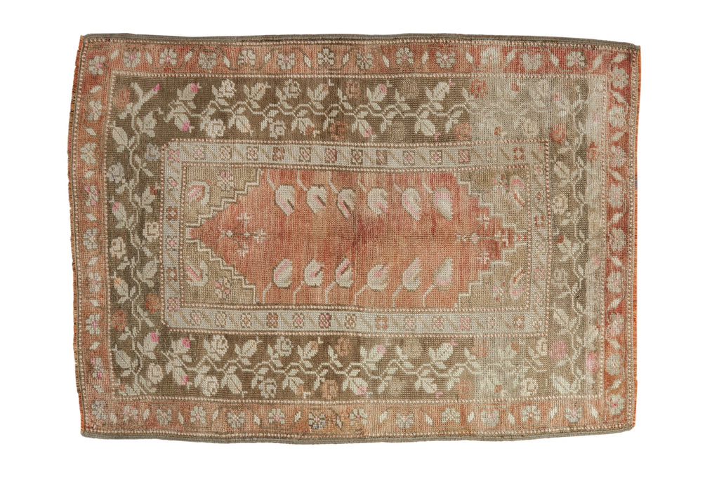 3x4 Vintage Distressed Melas Square Rug