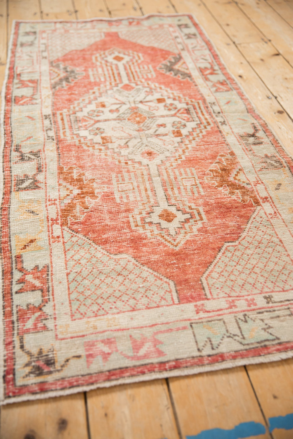 2.5x5.5 Vintage Distressed Oushak Rug Runner