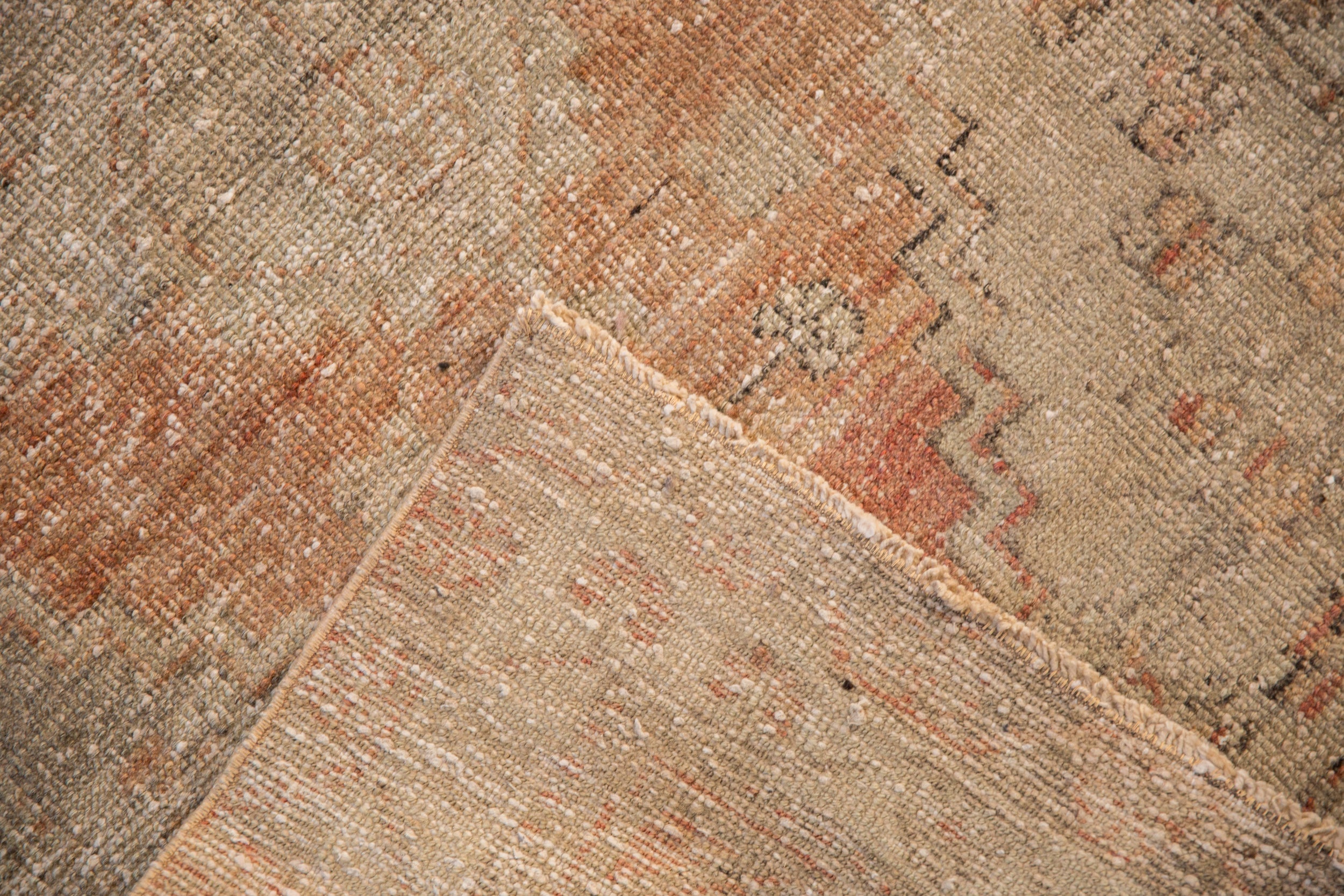 2.5x9 Vintage Distressed Oushak Rug Runner