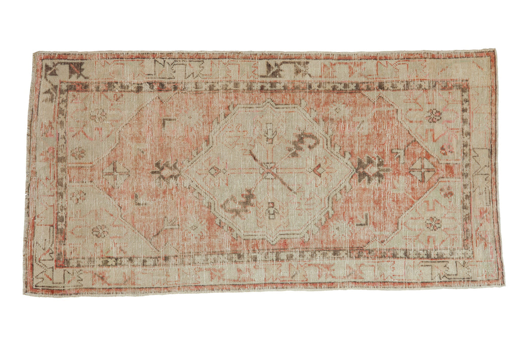 2.5x5 Vintage Distressed Oushak Rug Runner