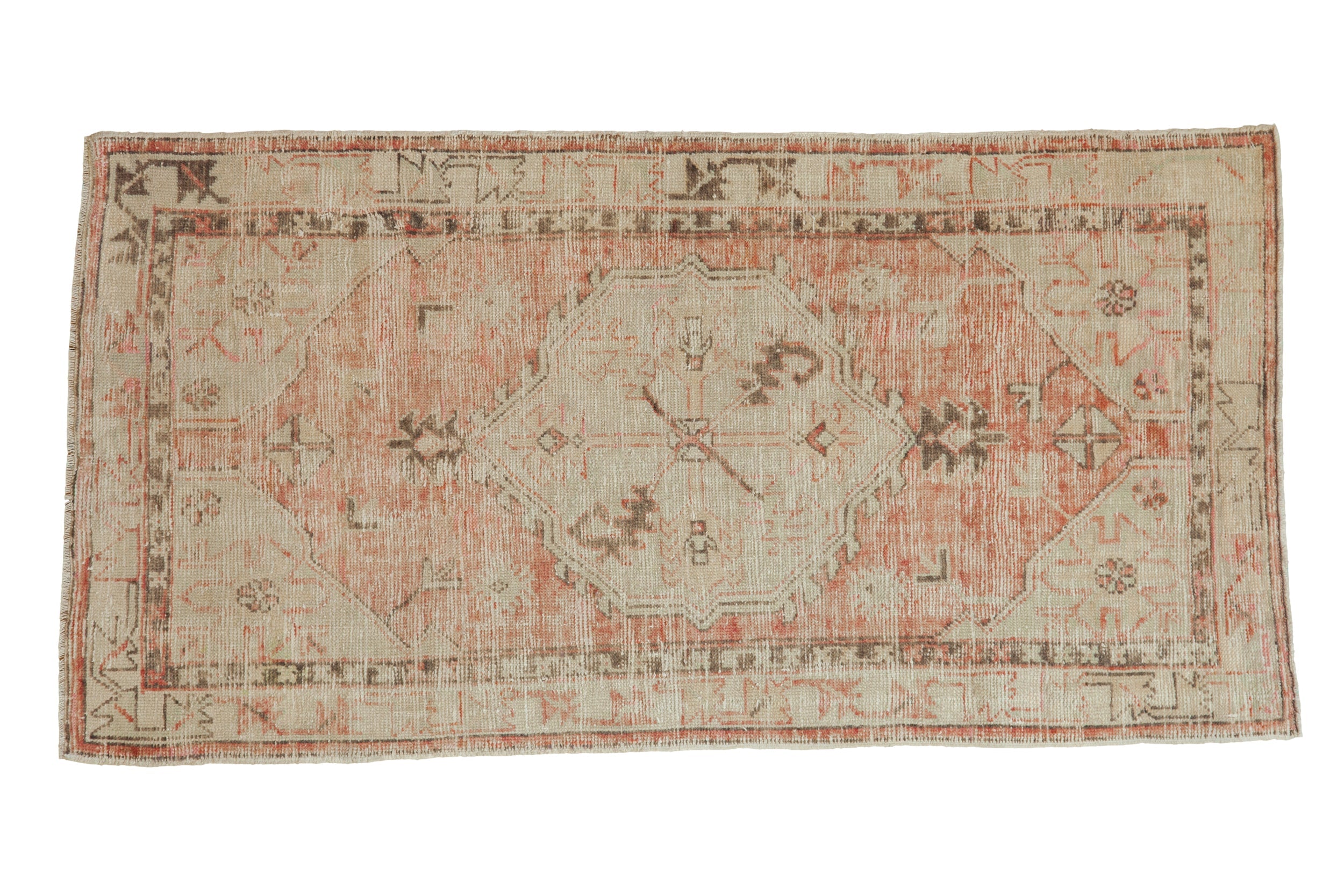 2.5x5 Vintage Distressed Oushak Rug Runner