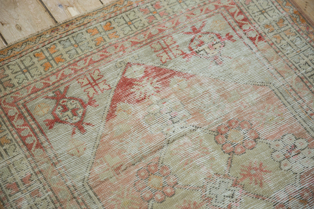 3x4 Vintage Distressed Oushak Square Rug