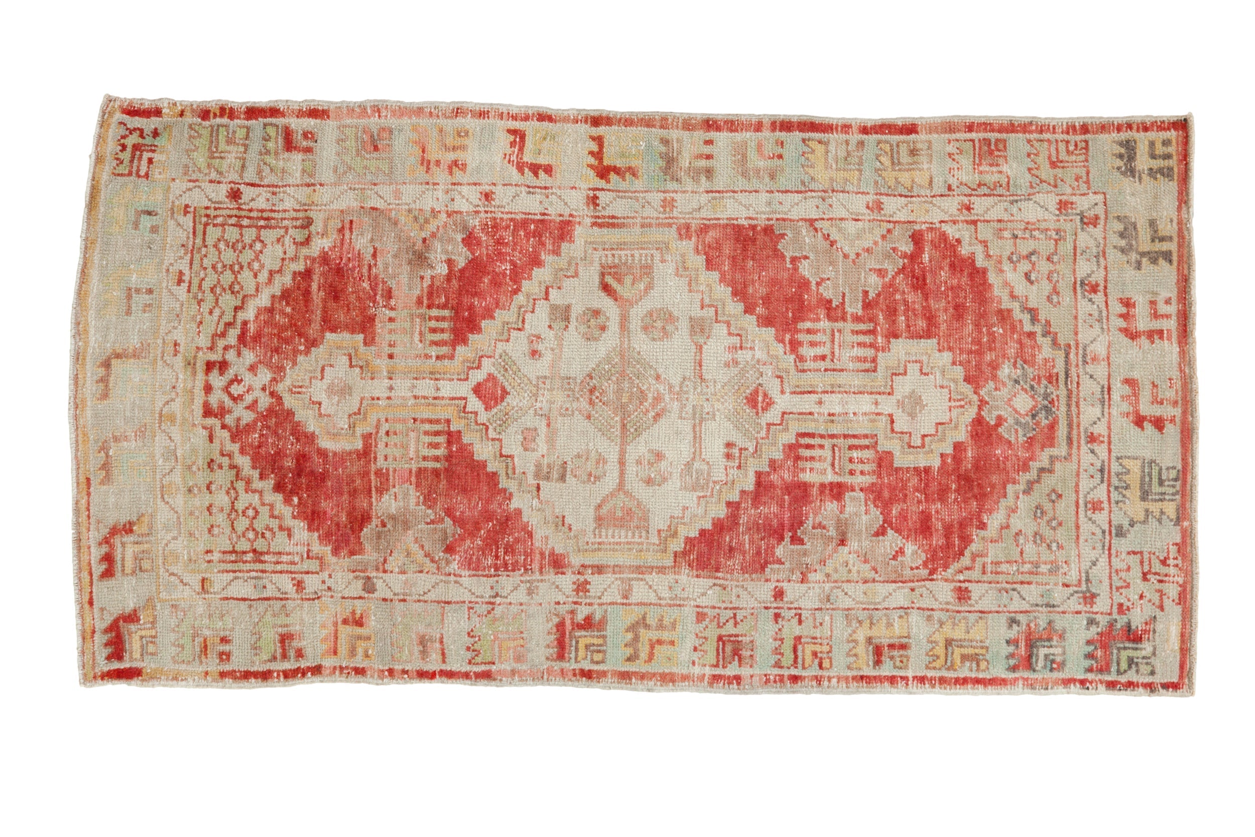 2.5x4.5 Vintage Distressed Oushak Rug