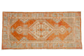 2.5x5.5 Vintage Distressed Oushak Rug Runner