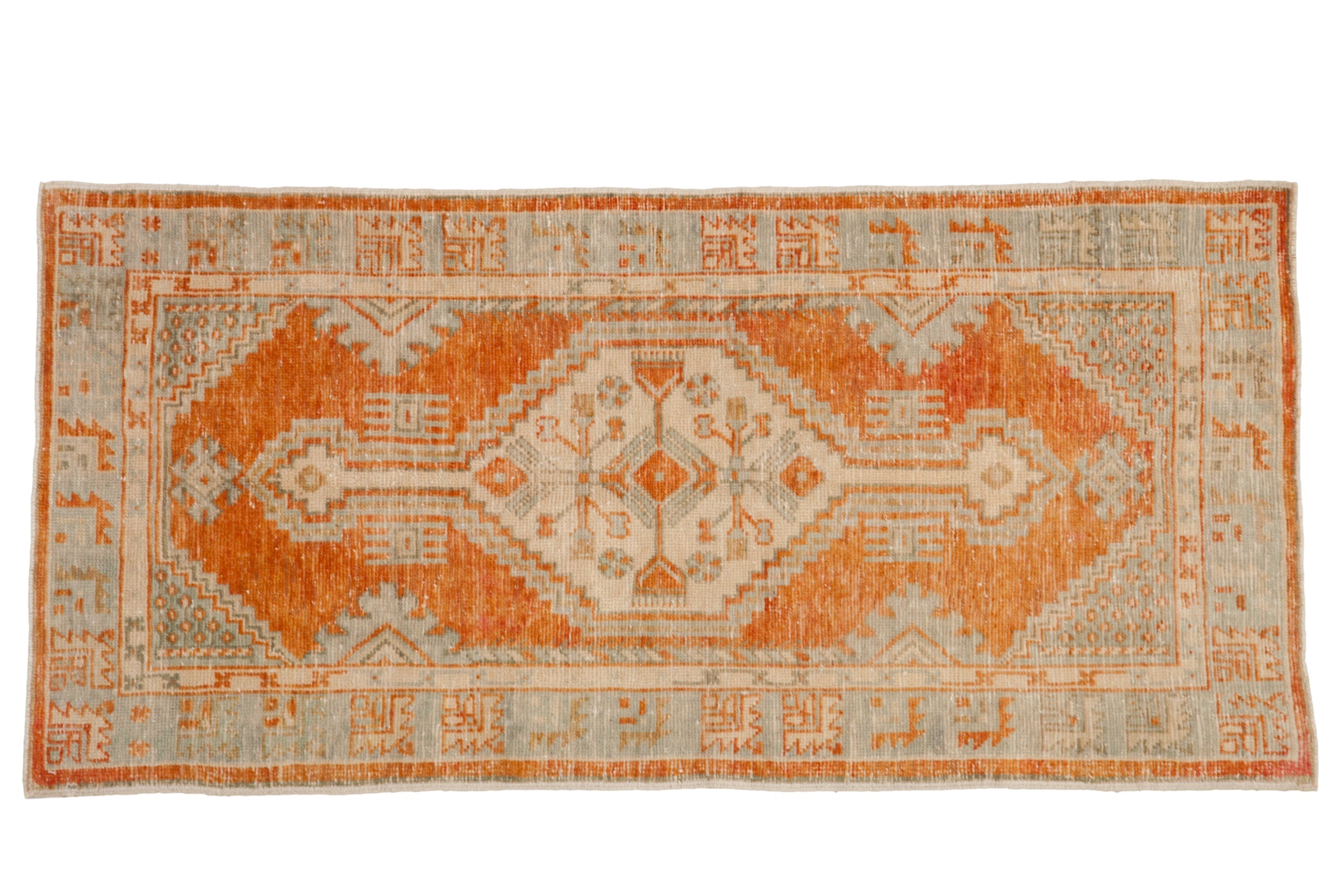 2.5x5.5 Vintage Distressed Oushak Rug Runner