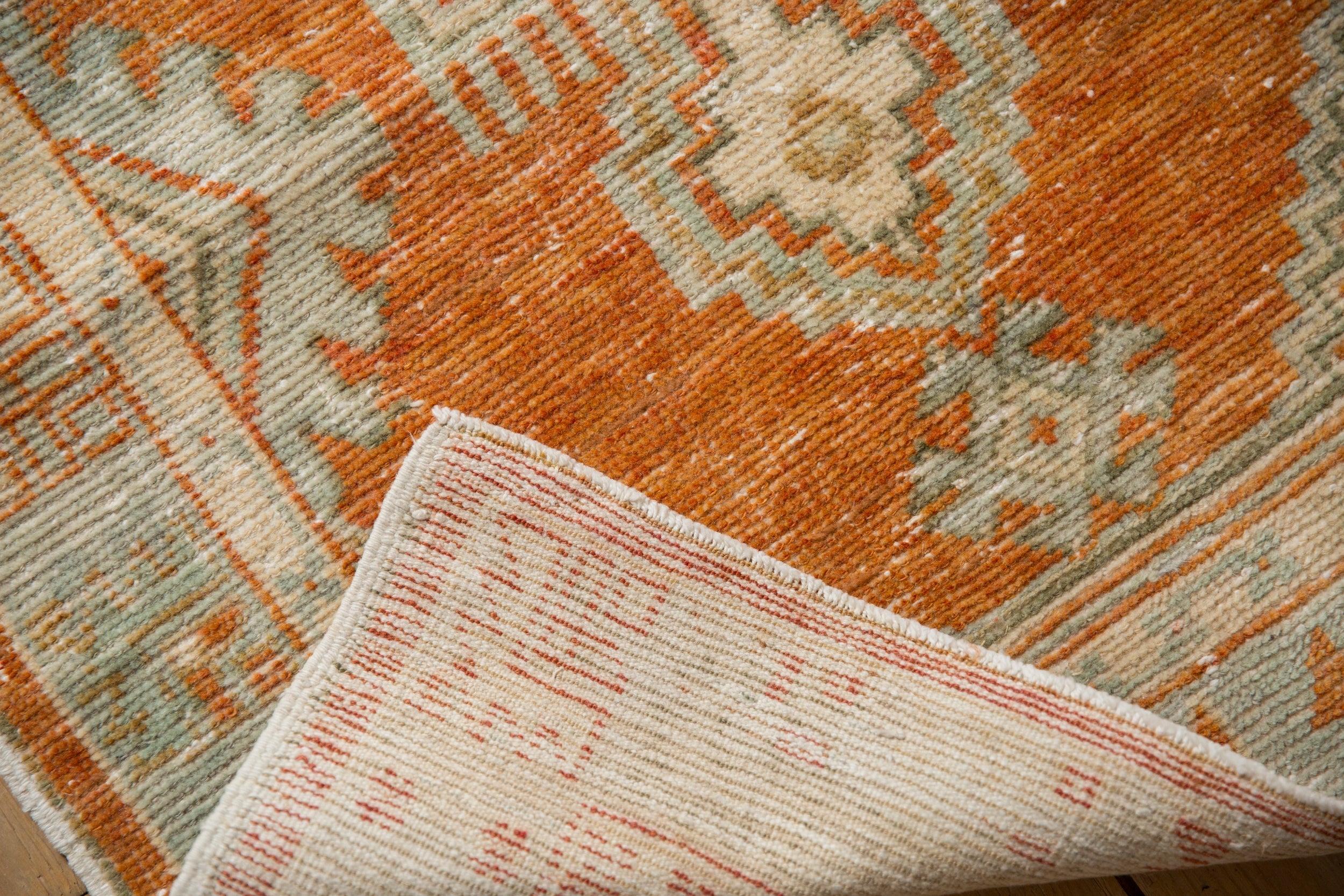 2.5x5.5 Vintage Distressed Oushak Rug Runner
