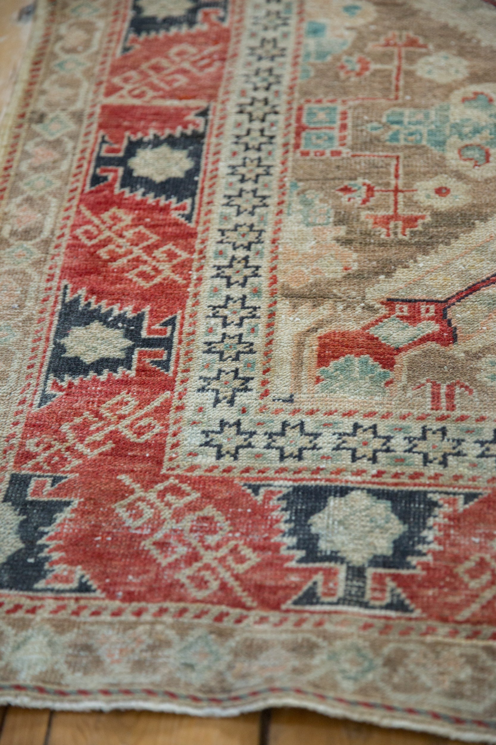 4x5.5 Vintage Distressed Anatolian Rug