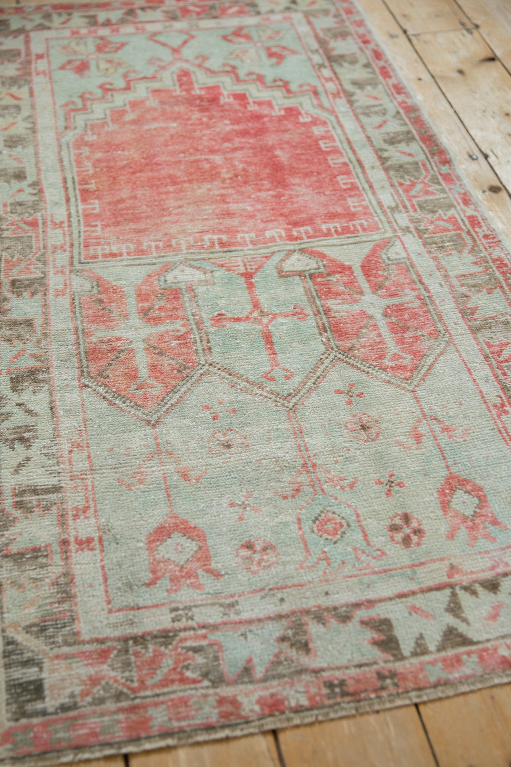 2.5x5 Vintage Distressed Oushak Rug Runner