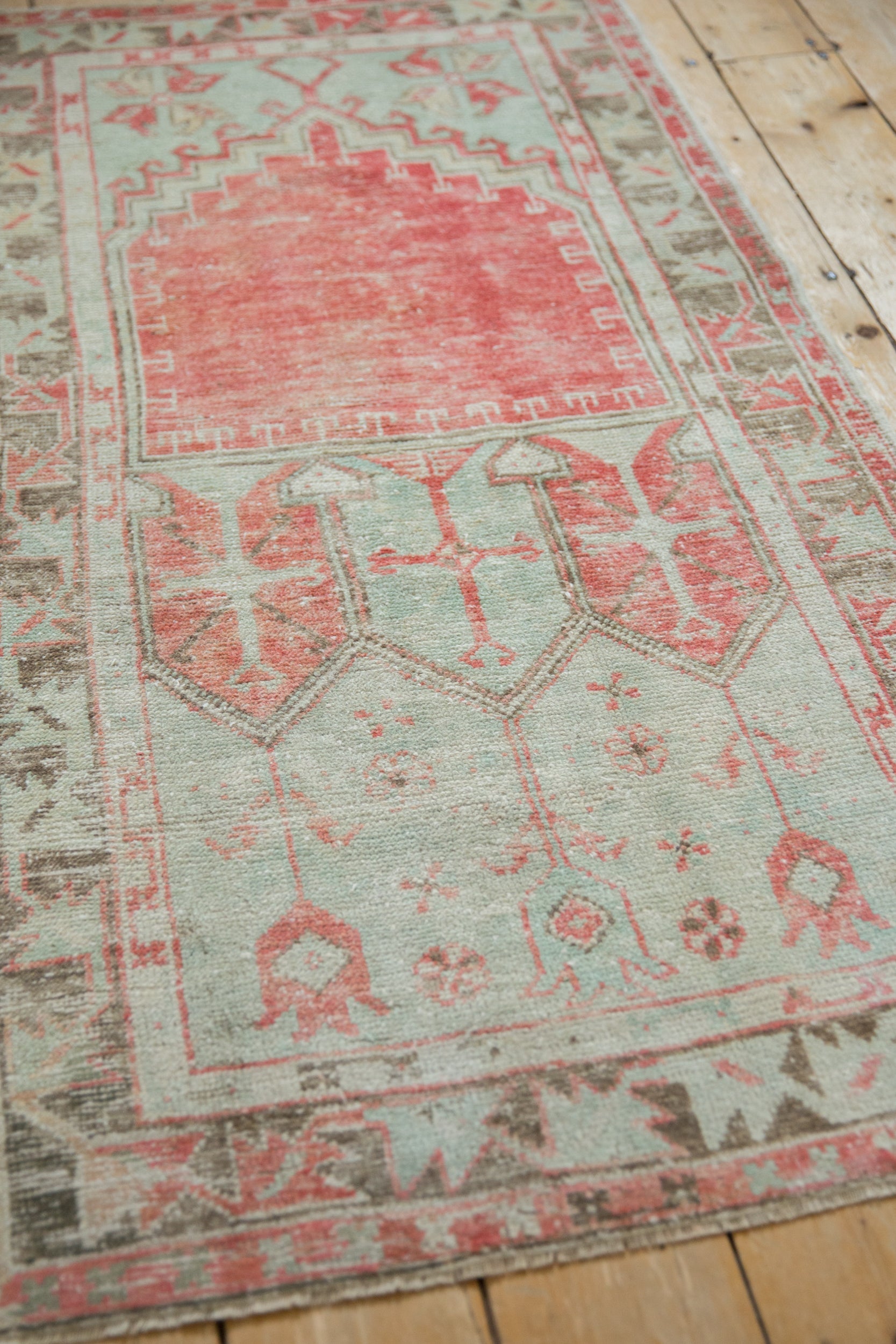 2.5x5 Vintage Distressed Oushak Rug Runner