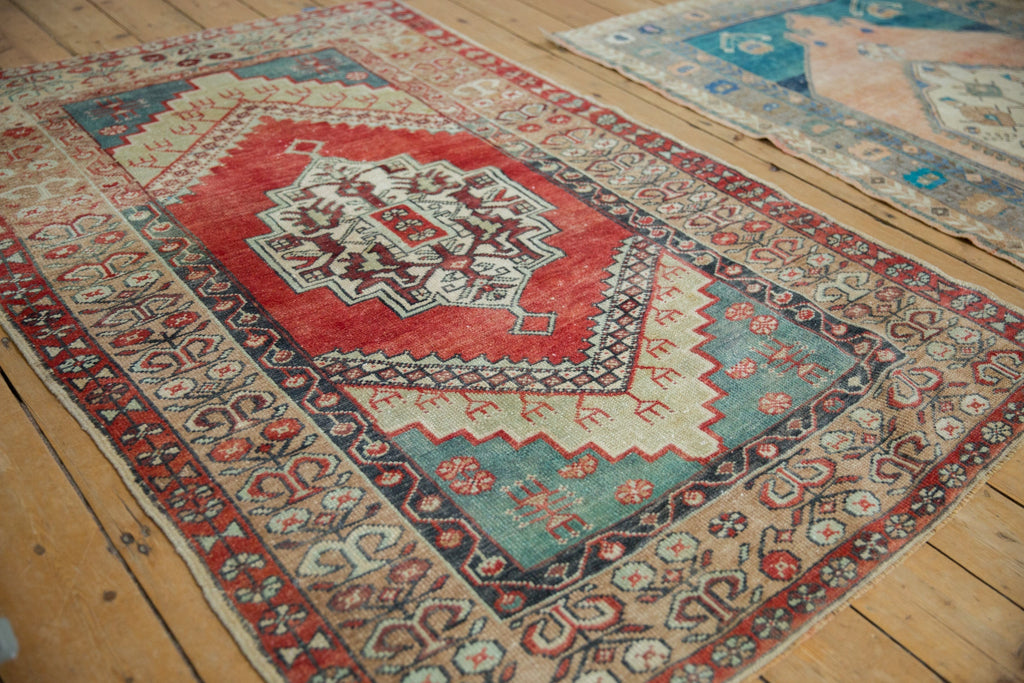 3.5x5.5 Vintage Distressed Anatolian Rug