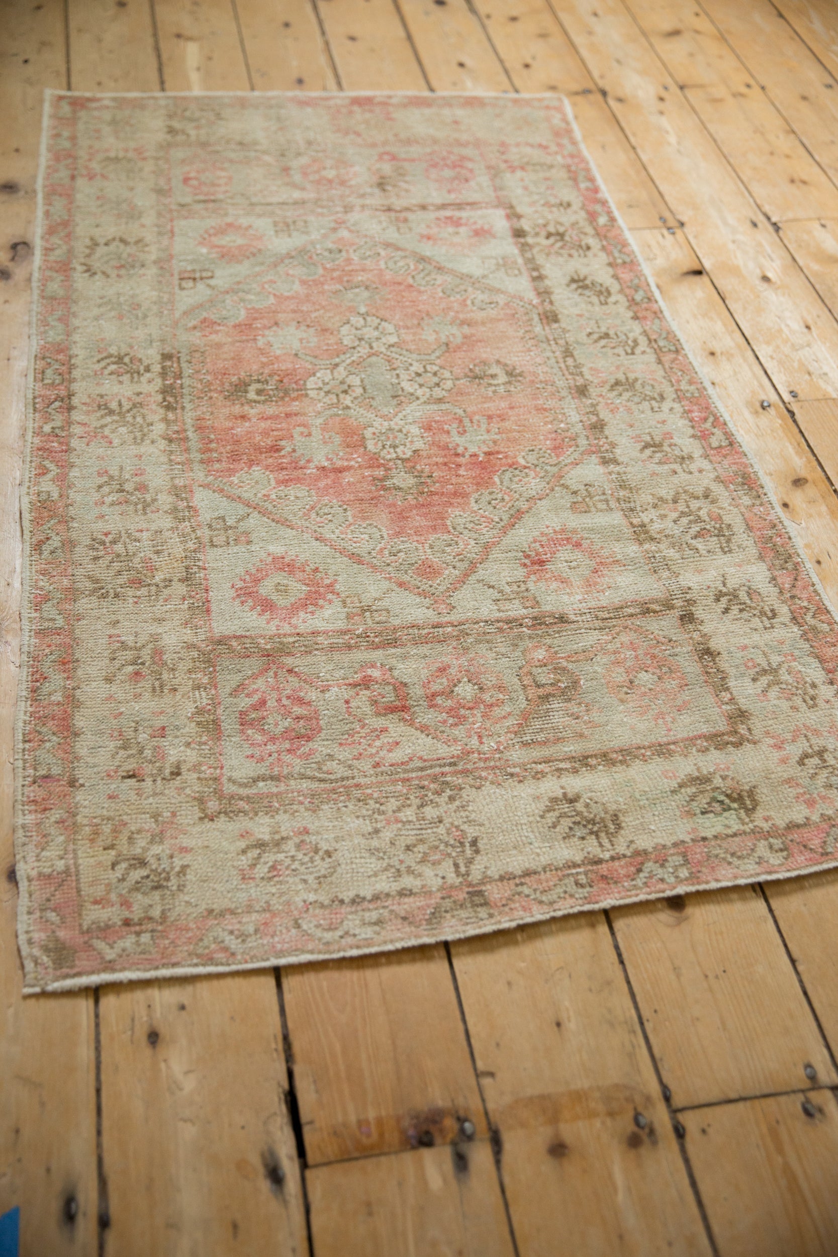 2.5x5 Vintage Distressed Oushak Rug Runner