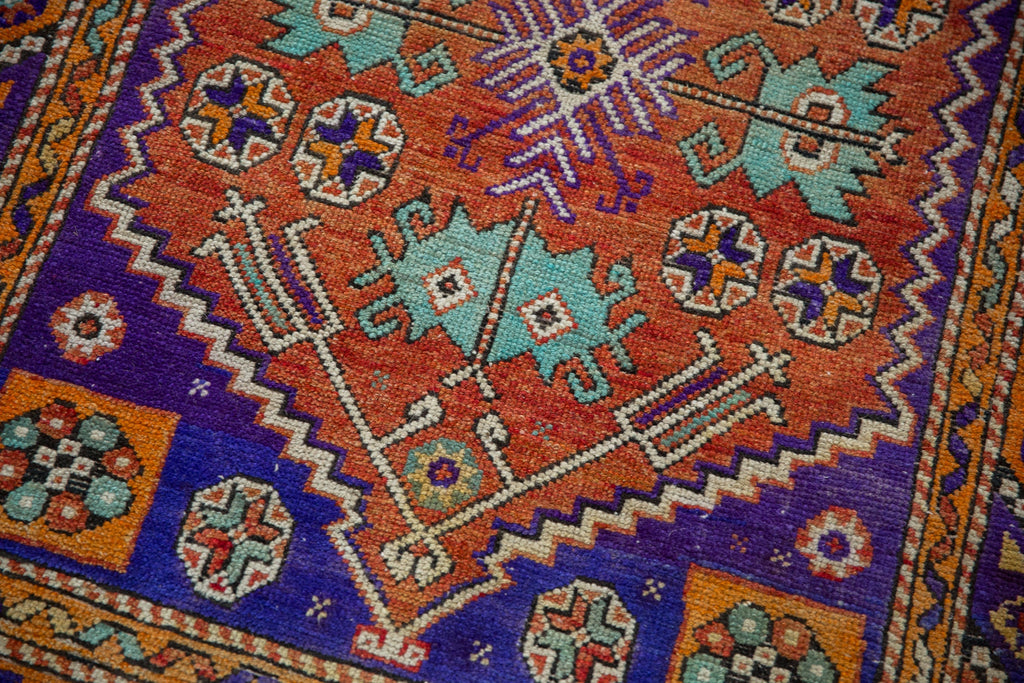 3x4 Vintage Distressed Oushak Square Rug