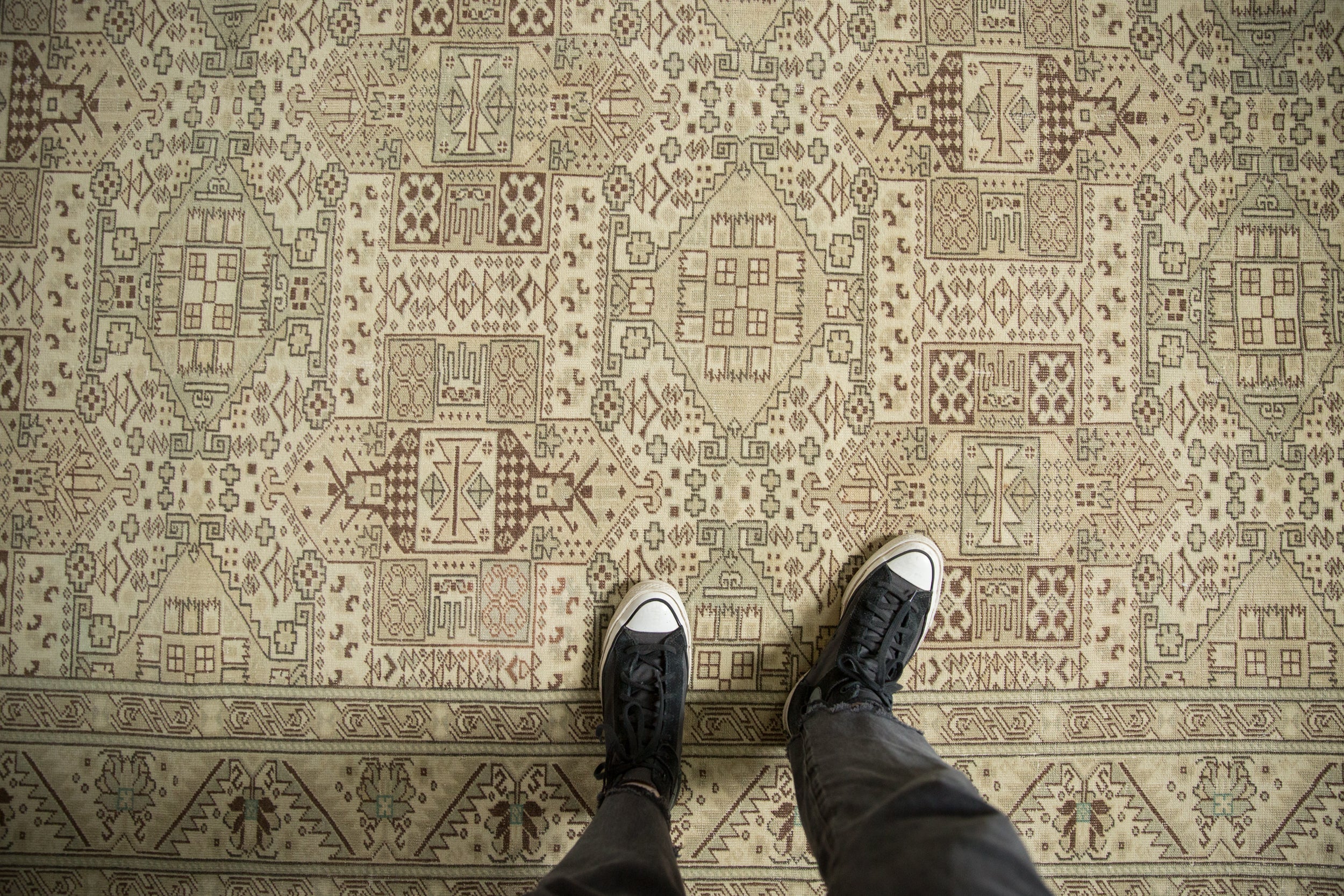 6.5x9.5 Vintage Distressed Sparta Carpet