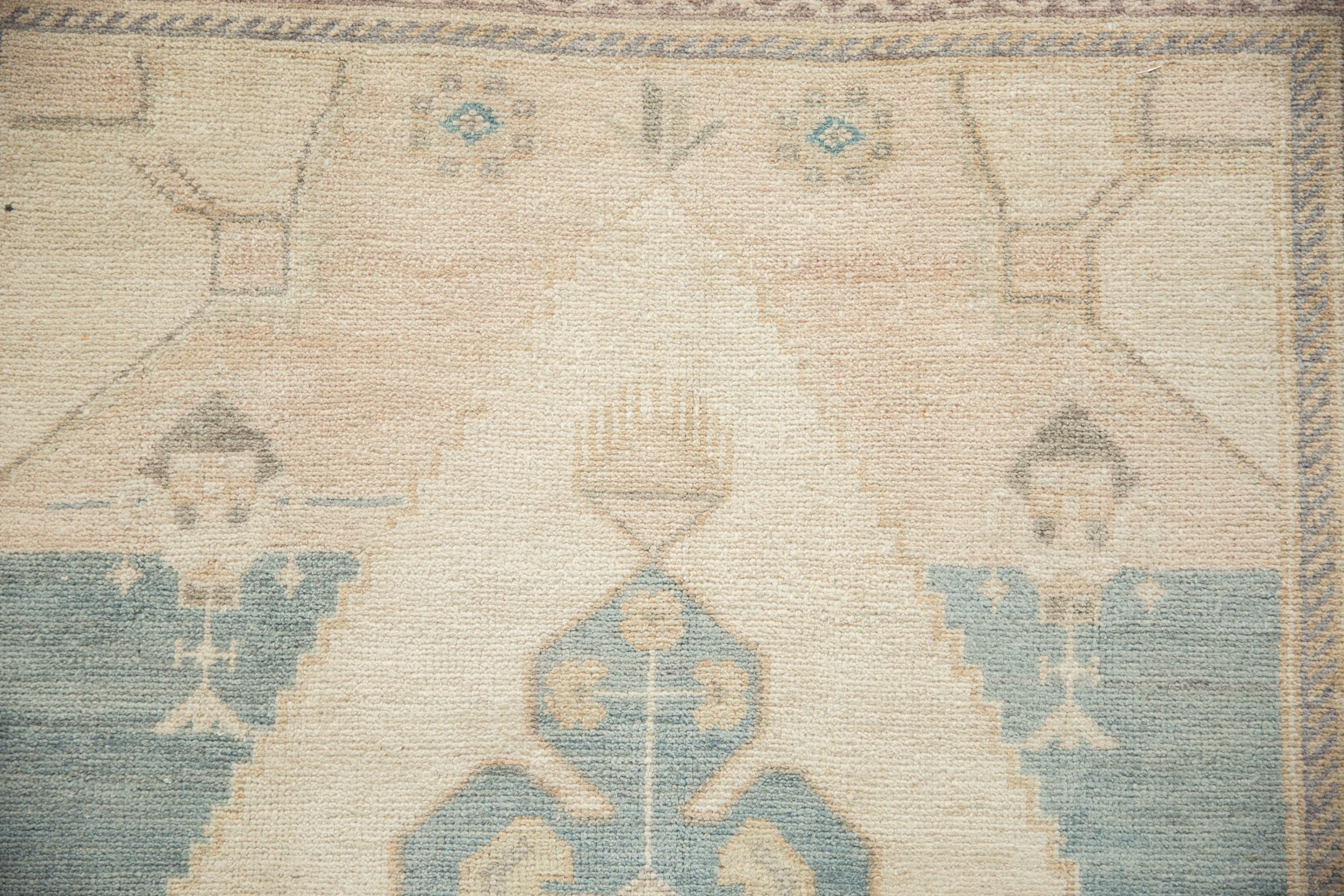 5x9 Vintage Distressed Oushak Carpet