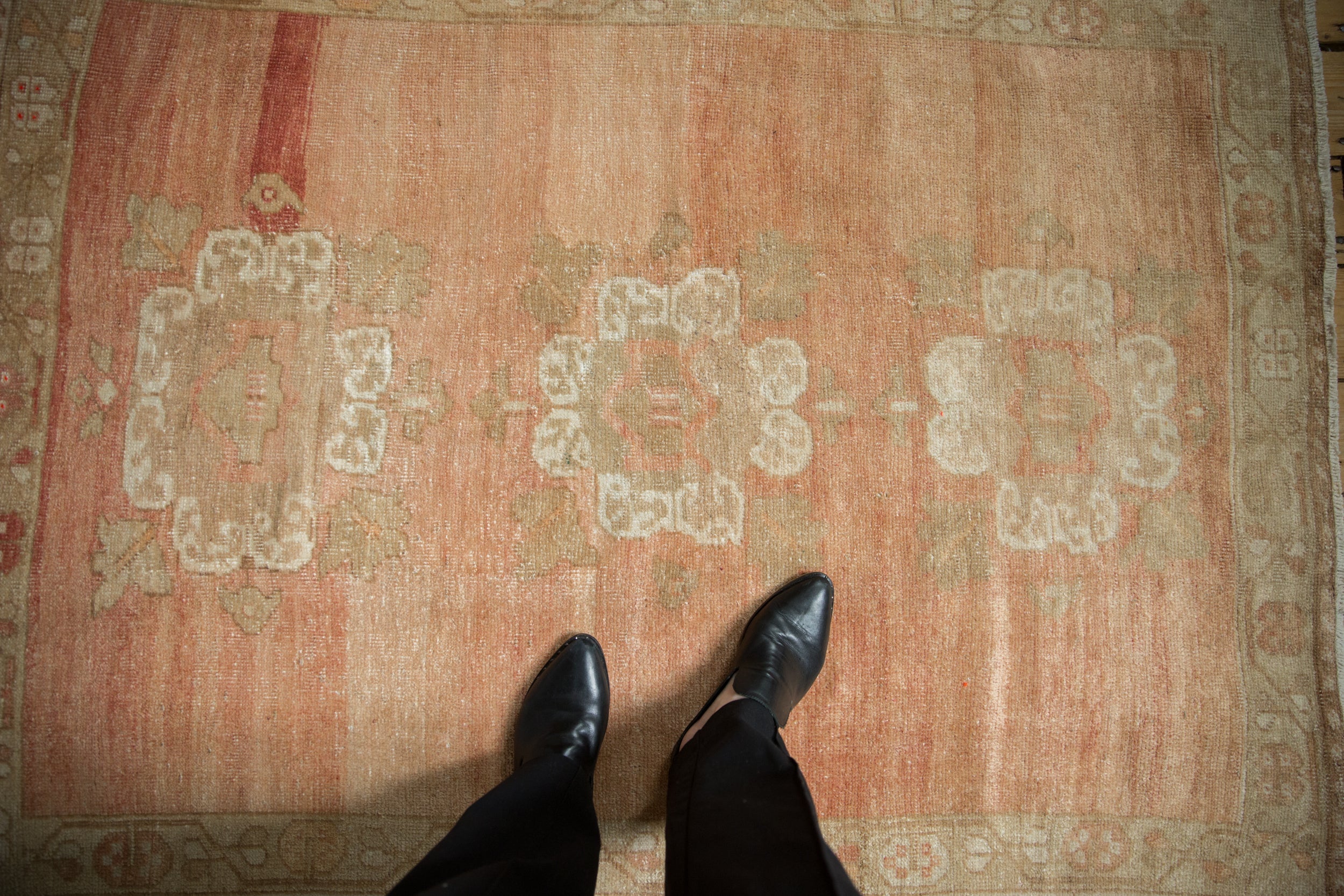 4x5.5 Vintage Distressed Oushak Rug