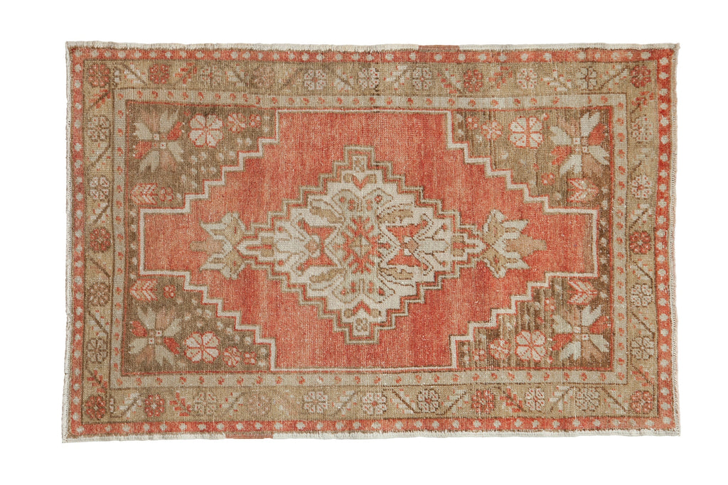 3x4.5 Vintage Distressed Oushak Rug