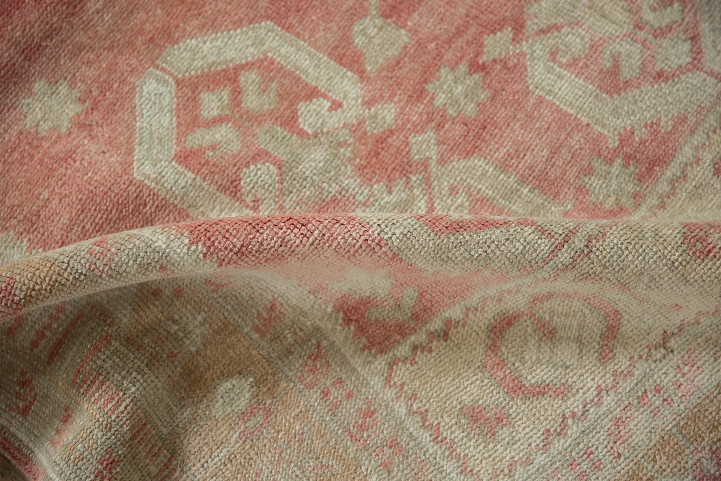 4.5x8.5 Vintage Distressed Oushak Rug