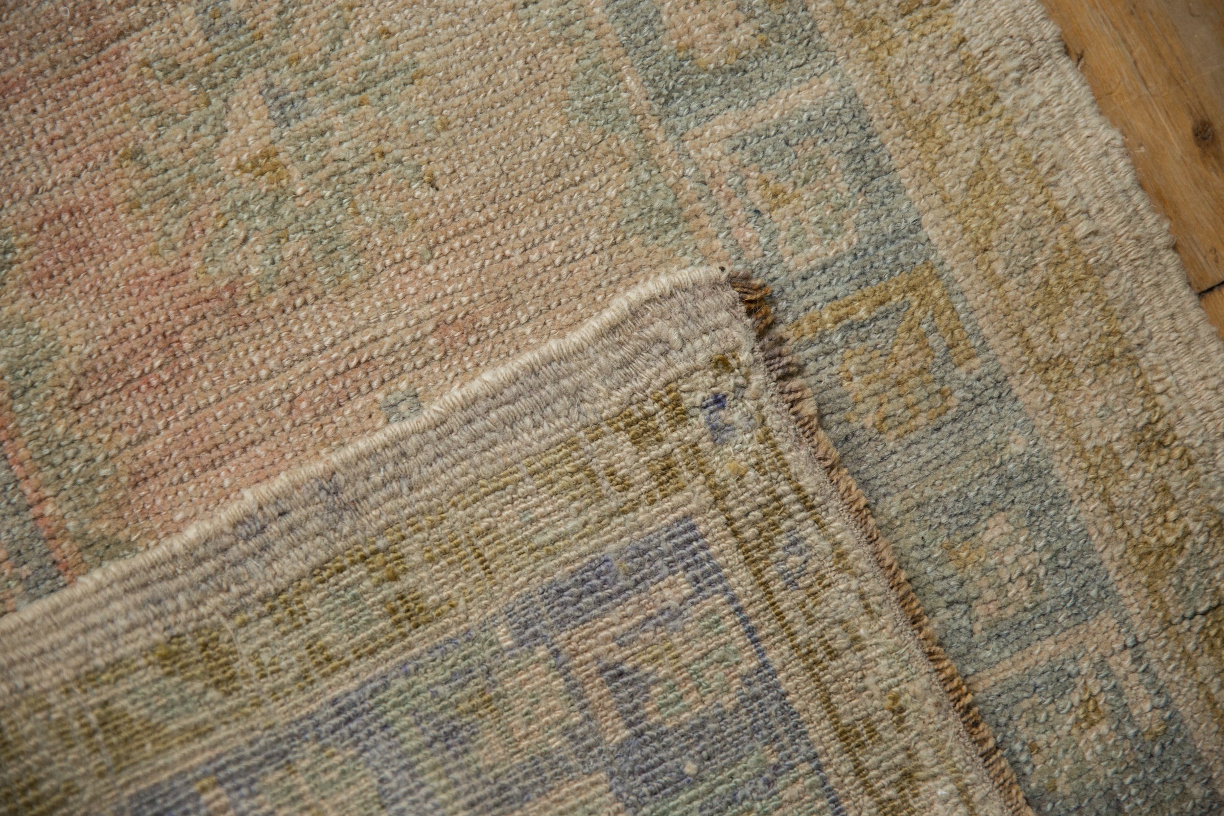 1.5x3 Vintage Distressed Oushak Rug Mat