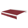 [12x10FT] Awntech Key West Premium Electric Outdoor Motorized Retractable Awning [FCL12/FCR12-SBY] (SAK78214)