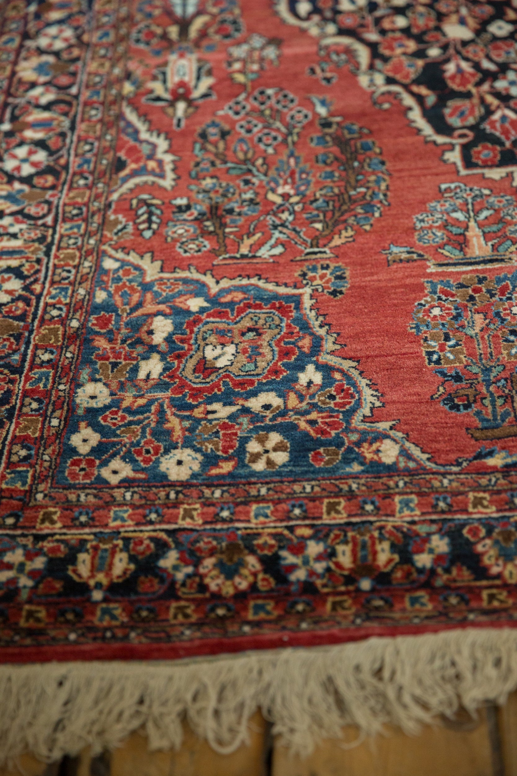 4.5x7 Vintage Sarouk Rug