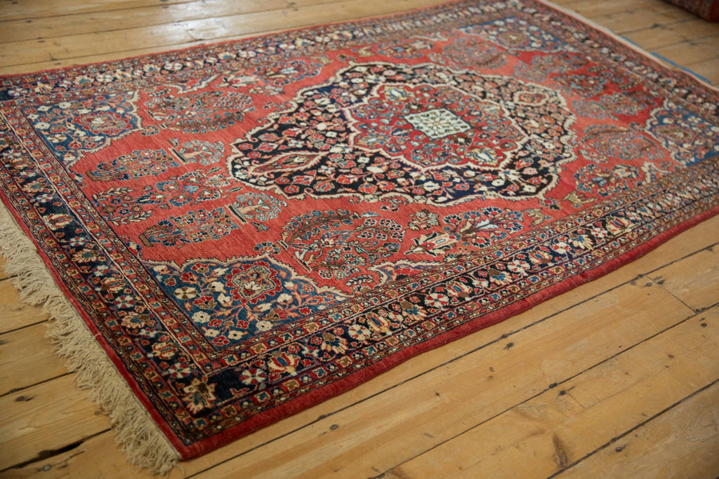4.5x7 Vintage Sarouk Rug
