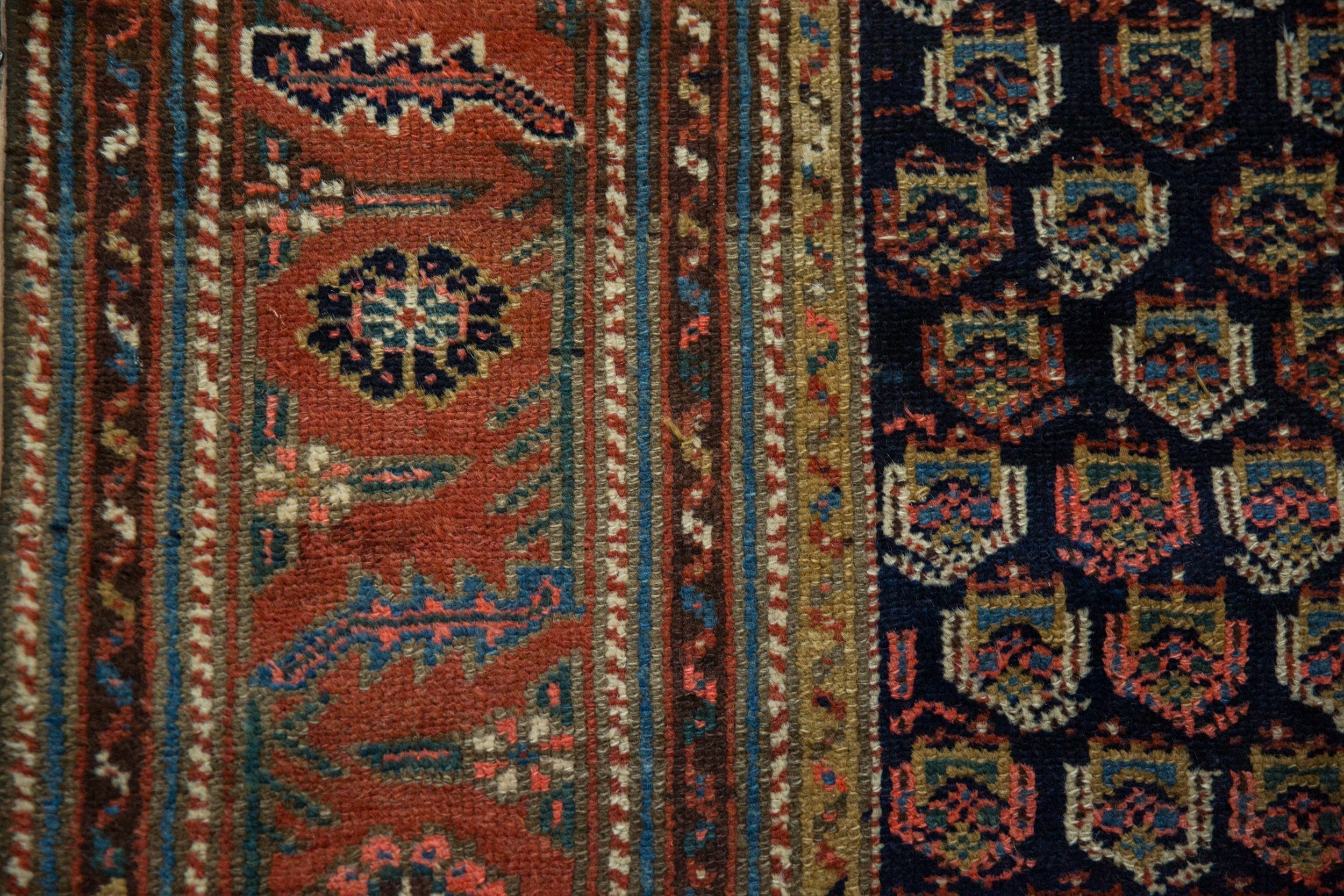 4x6 Antique Kurdish Hamadan Rug