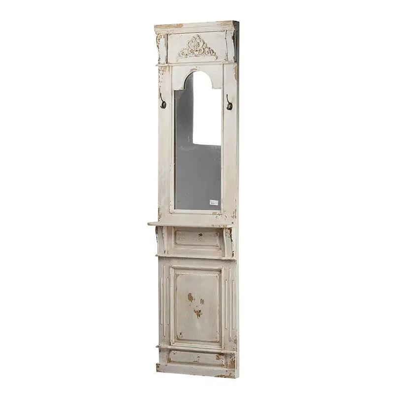Classic Vintage Antique Wall Mirror, French Country Wall Decor - White
