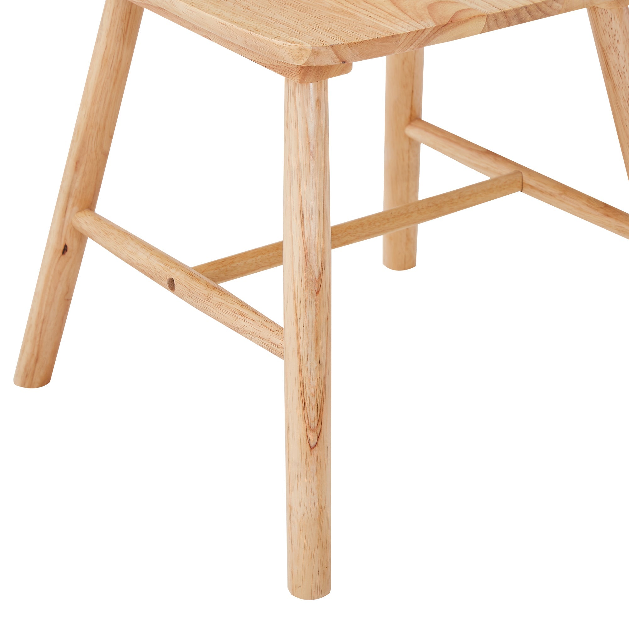 4pieces of dining chair, natural, rubber wood material, dining chair, solid wood chair, solid wood dining table chair, living room chair, simple and natural