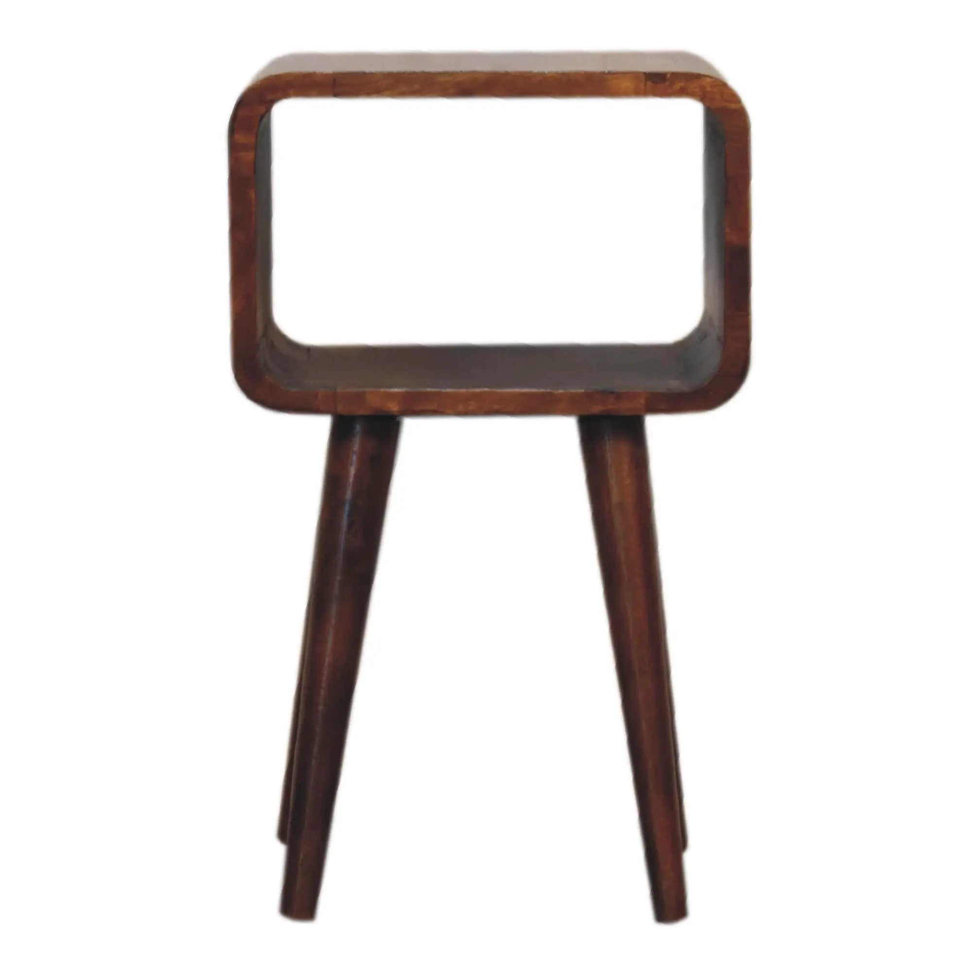 Minimalist Open Curved Nightstand