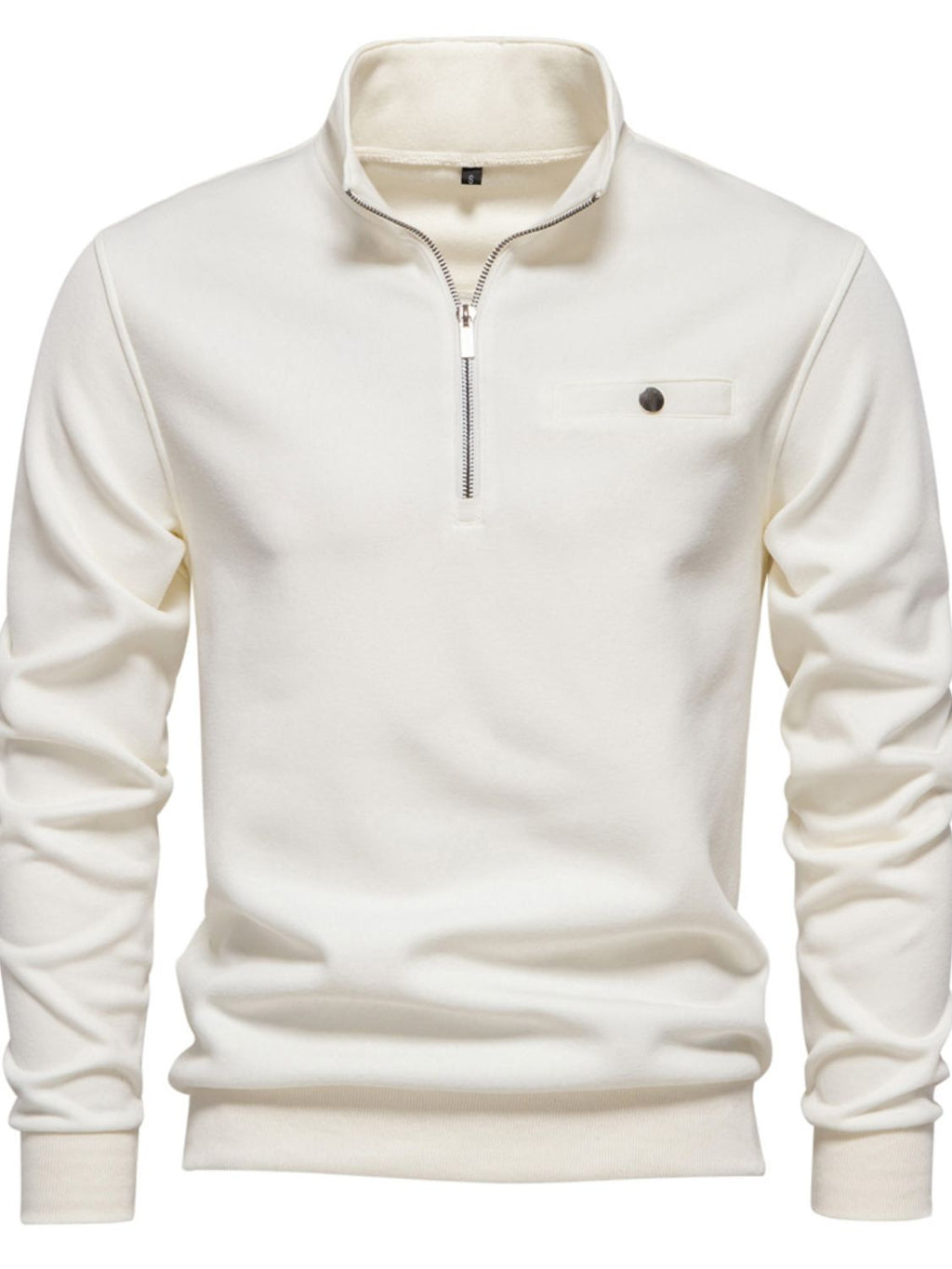 Quarter Zip Long Sleeve Sweatshirt
