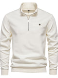 Quarter Zip Long Sleeve Sweatshirt