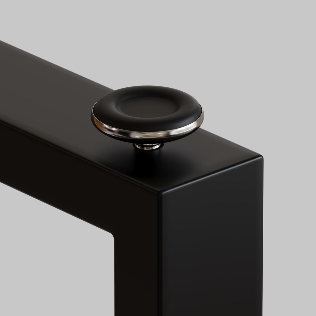 Modern Minimalist Rectangular Glass Dining Table for 4-6 with Tempered Glass Tabletop and Black Chrome Metal Legs