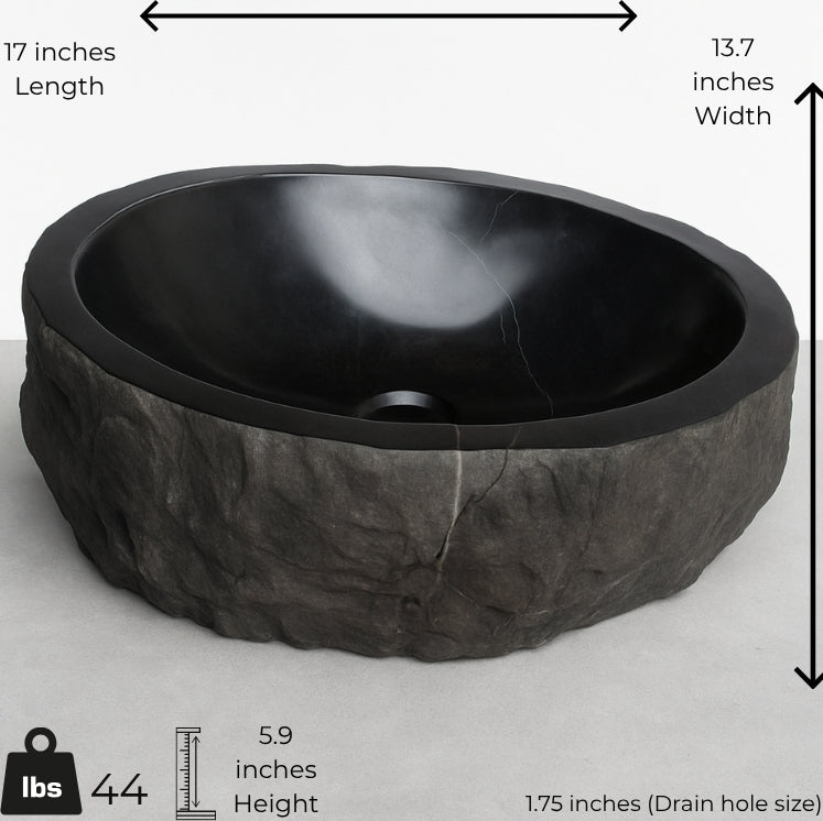 Rustic Handcrafted Marble Sink