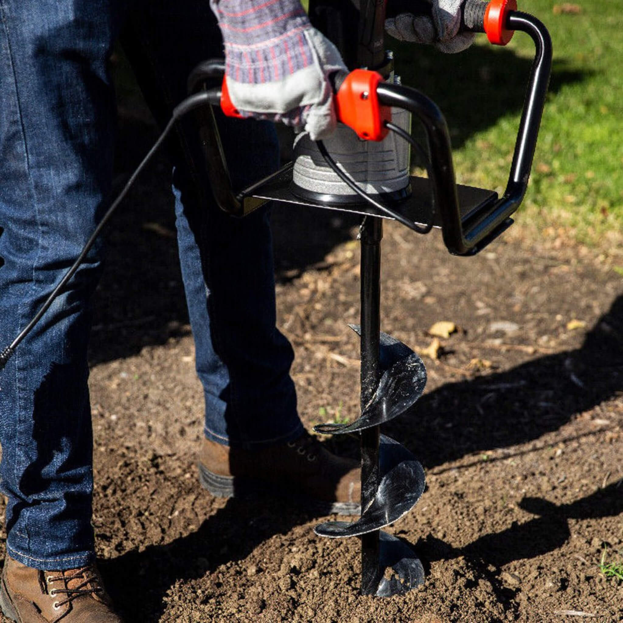 Heavy Duty 1500W Electric Post Hole Digger Auger With 6" Auger Bit (SAK14785)