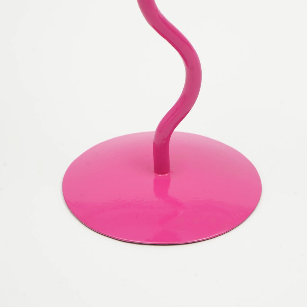 Candle Holder Groovy Glow Pink – 4x10 Inch Home Décor Accent for Elegant Ambiance