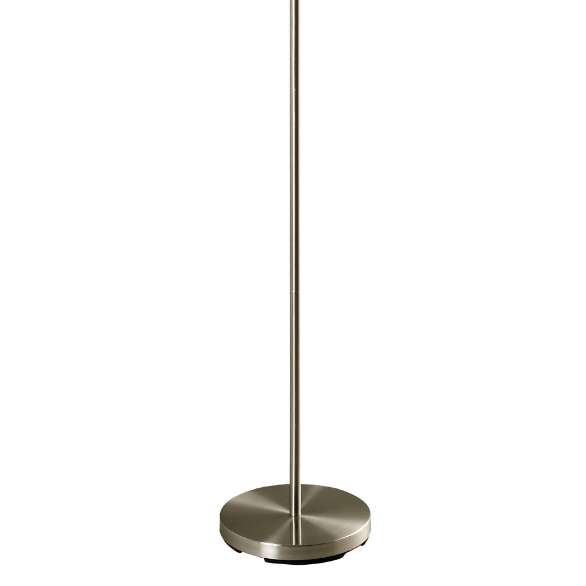 66' Tall Metal Floor Lamp, Retro design with Black and Red Shade