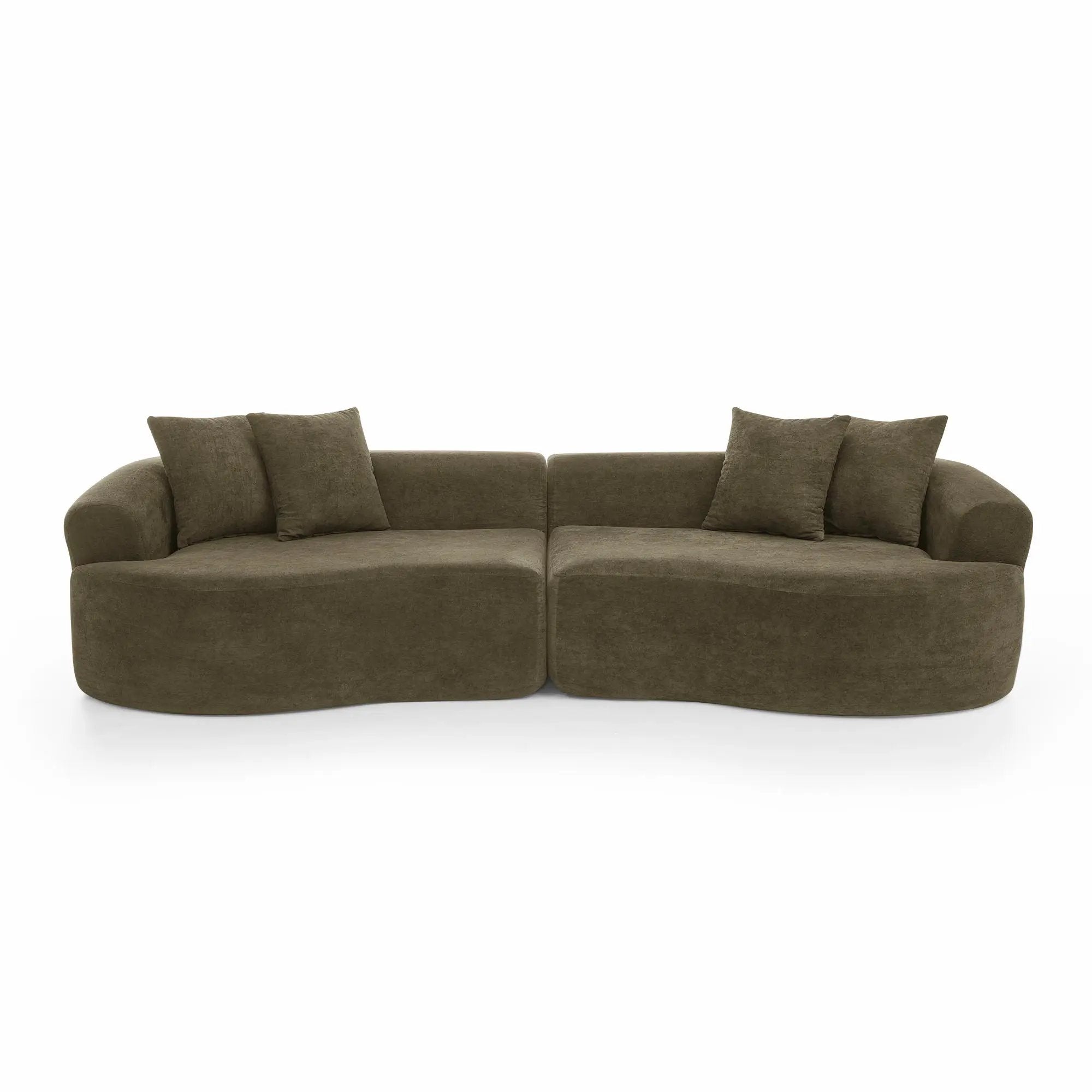4 Seater Curved Cloud Sectional Sofa